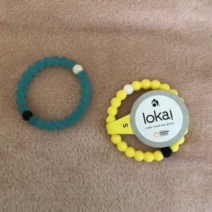 Blue and Yellow Lokai Bracelets